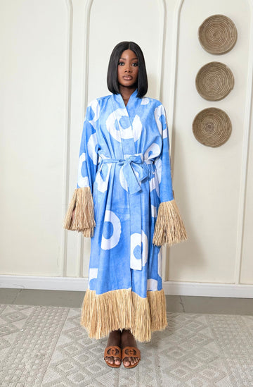 Eki Kere Kimono Jacket (Blue)